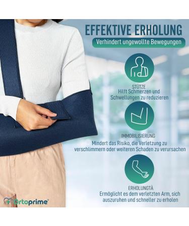 Ortoprime Arm Loop Shoulder Immobilizer - Adjustable Comfort for Shoulder Injuries - Universal Bilateral Armrest for Adults - Buy Online on GoSupps.com