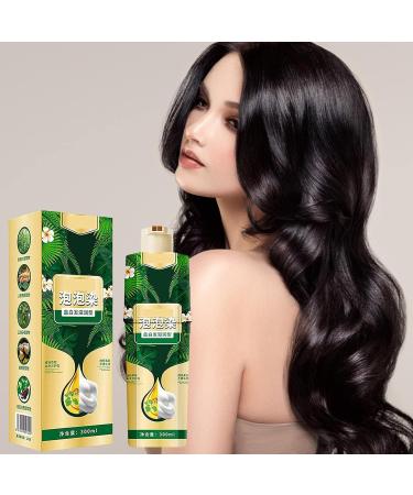  Lambo 300ml Plant-Based Hair Dye Shampoo Instant Color Shampoo Plant Bubble Hair Dye Shampoo Easy-to-Wash Hair Color Regimen for Women and Men - Buy Online on GoSupps.com
