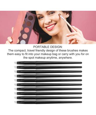 Eye Brush Angled Silicone Eyebrow Liner Makeup Tool for Precise Application Travel Purple 10pcs - Buy Online on GoSupps.com
