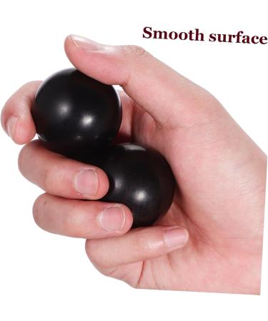 FRCOLOR Wooden Massage Balls - 6PK Handheld Relaxation & Stress Relief - Ebony & Marble Stress Balls - Buy Online on GoSupps.com
