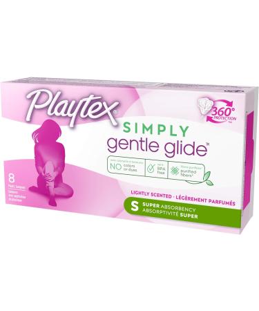 Playtex Gentle Glide Super Absorbency Tampons 8-Count - Effective Protection for Heavy Flow Days - Buy Online on GoSupps.com