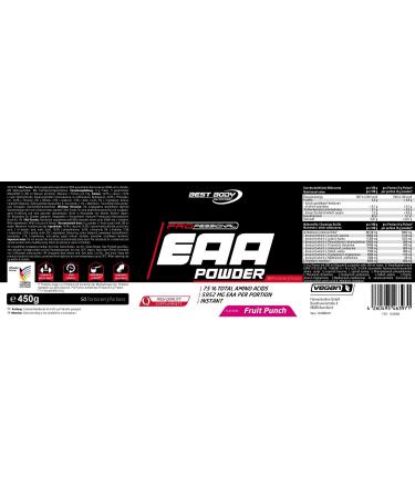 Buy Professional EAA Powder - Fruit Punch - 450g Can | Essential Amino Acids | Fast International Shipping - Buy Online on GoSupps.com