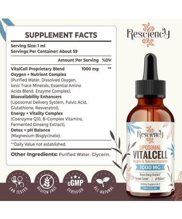 13-in-1 Liquid Oxygen & Nutrient Supplement for Energy Altitude Support Performance Antioxidant Immune Fatigue & Detox Liposomal for High Absorption pH Balance Organic Gluten Free 2 Fl Oz 2 Fl Oz (Pack of 1) - Buy Online on GoSupps.com