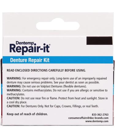 D.O.C. Repair-It Denture Repair Kit - Advanced Formula - 3 ea (Pack of 3) - Buy Online on GoSupps.com