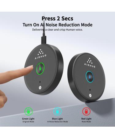 AIRHUG USB Microphone Desktop Computer Mic Mute Button with LED AI Noise Reduction - Buy Online on GoSupps.com
