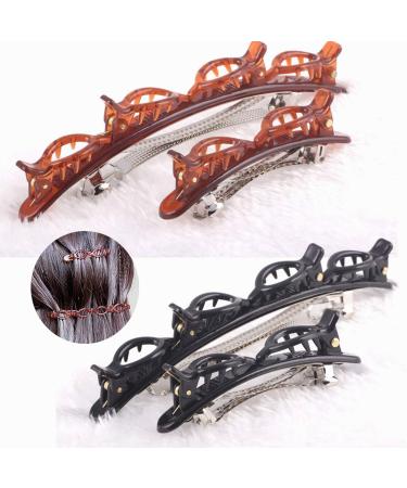 6PCS Double Bangs Hairstyle Hairpin Headband for Girls & Women - Korean Fashion Twist Plait Hair Clip Tool - Buy Online on GoSupps.com