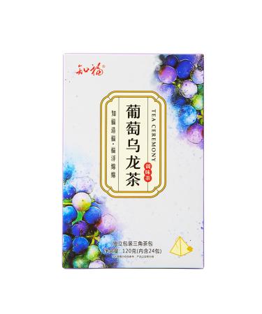 Yctze Grape Oolong Tea 24 Count Cold Brew Fruit Tea Bags Leisure Drinks for Morning Afternoon Pre Dinner Free Time Holiday Party