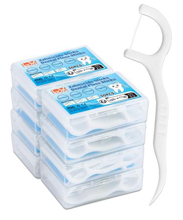 400 pieces of dental laoye dental dental floss stick sticks dental care interdental flossers with toothpick disposable tooth silk tooth cleaning sticks for removal of plaque and food residues - 50x8er - Buy Online on GoSupps.com