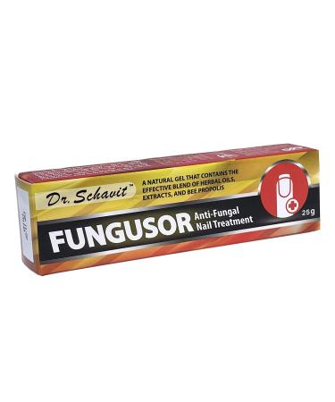 Dr. Schavit Fungusor Natural Anti-fungal Nail Treatment Gel  Nail Restoration Herbal Extracts Bee Propolis  Natural Healing Anti-Fungal gel 0.88 Ounce (25gr)
