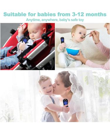 PalmPalm Baby Teether Toys - TV Remote and Gamepad Shape Silicone Teething Pacifiers for Babies 3-12 Months (Black+Blue) - Buy Online on GoSupps.com