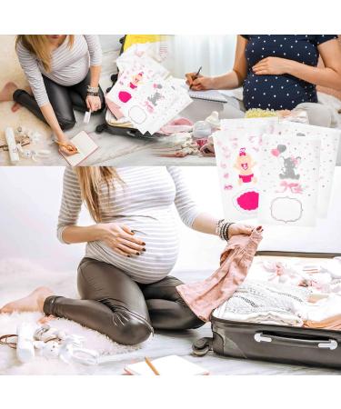 Pack of 12 Pink Newborn Hospital Bags - Transparent Closure Bags (38 x 25 cm) | Perfect Gifts for Newborns - International Shipping Available - Buy Online on GoSupps.com