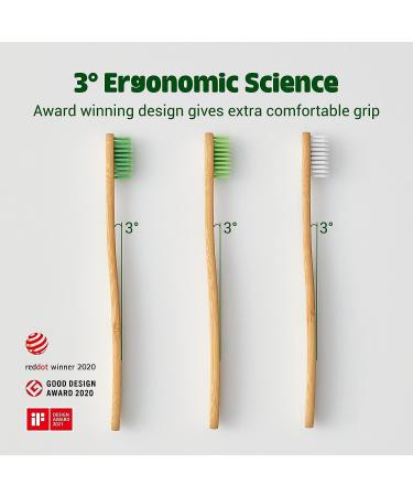DR.NOAH Maru Bamboo Toothbrush Standard | Ultra Soft Two-Level Bristles | Waterproof & Durable | Ergonomic Design | Zero Waste | 1 Pack - Buy Online on GoSupps.com