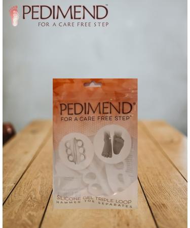 PEDIMEND Silicone Gel Toe Separator - Hammer Toe Straightener & Bunions - Toe Dividers for Overlapping Toes - Foot Care & Balance Improvement - Buy Online on GoSupps.com