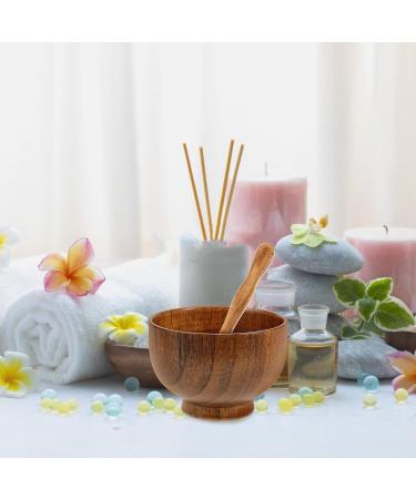 Cabilock Bol Masque Bois Naturel pour Visage Kit DIY avec Spatule et B ton M langeur Outil M langeur Sain pour Salon de Beaut et Usage Personnel R utilisable - Buy Online on GoSupps.com