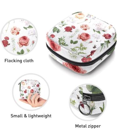 Sanitary Napkin Storage Bags & Nursing Pad Holder - Portable Floral Period Kit Pouch for Women & Girls - Buy Online on GoSupps.com