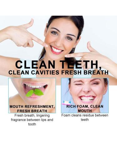 Whitening Toothpaste Removing Stains Whitening Toothpaste Clean Mouth Cool And Refreshing Fully Foam Brightening White Prevents Stains Protects Gums Fresh Breath Complete Care Teeth (3) - Buy Online on GoSupps.com
