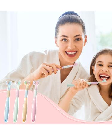 Buy Auidy 6TXD 4 Pack Children's Toothbrush - Extra Soft Three-Sided Design for Kids | International Shipping - Buy Online on GoSupps.com