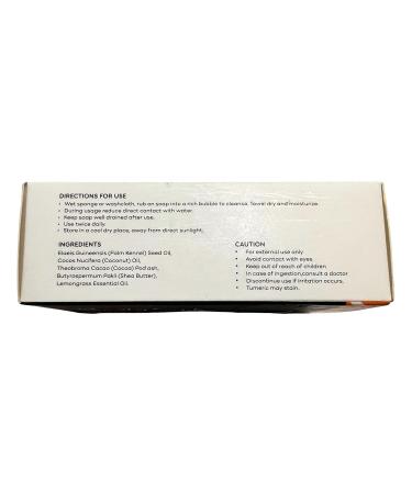 Buy African Black Soap Bar with Shea Butter Turmeric & Tea Tree Oil - Travel Size from Ghana | Natural Beauty Secrets - Buy Online on GoSupps.com