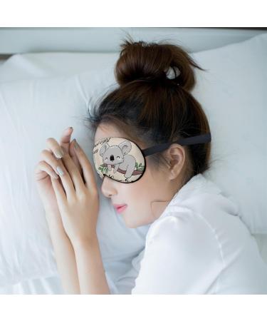 Buy Kdqua Koala Eye Mask - Cute Silk Blackout Sleep Mask for Women Men & Kids | Perfect Gift for Koala Lovers - Adjustable Straps for Travel & Naps - Buy Online on GoSupps.com