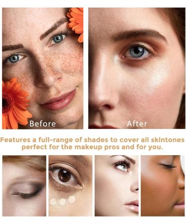 2 Pack TLM Color Changing Foundation For Aging Skin Liquid Makeup Base Nude Face Cover Concealer Cream Warm Skin Tone Moisturizing Cover 30 mL - Buy Online on GoSupps.com