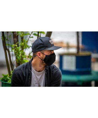 Muc-Off 20268 Black Reusable Face Mask Small - Adjustable with Filter - Washable Up To 20 Times - Pack of 1 - Buy Online on GoSupps.com