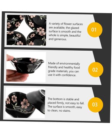 Ciieeo 8 Pcs Sauce Dish Pinch Bowls Seasonings Ceramic Dish Pinch Bowls for Spices Dishes for Cooking Seasoning Bowl Ice Cream Bowl Grill Seasoning Ceramics Small Saucer Three-Dimensional 9X9X4CMx2pcs Pinkx2pcs - Buy Online on GoSupps.com
