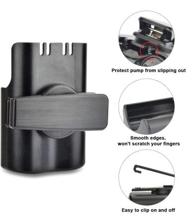 iGuerburn 360 Rotating Pump Case for Medtronic MiniMed Pumps - Insulin Swivel Belt Clip (Black) - Buy Online on GoSupps.com