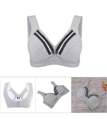AYNEFY Nursing Bra - Lightly Padded Cotton for Breastfeeding & Pregnancy (XL Gray) | Prevents Sagging International Shipping Available - Buy Online on GoSupps.com