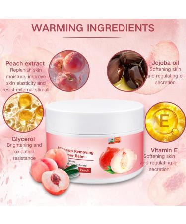 IZBEAUVO Peachy Clean Makeup Remover & Cleansing Balm Facial Cleanser Balm For Sensitive Skin Clean Oil Free Skin Hydrating Cleanser Refreshing Gentle Cleanser Clean And Clear Cleanser Vitamin E Pink - Buy Online on GoSupps.com