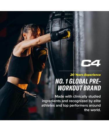 C4 Original Beta Alanine Green Apple Pre-Workout Powder | Energy Drink for Men & Women | Creatine Monohydrate | 60 Servings - Buy Online on GoSupps.com