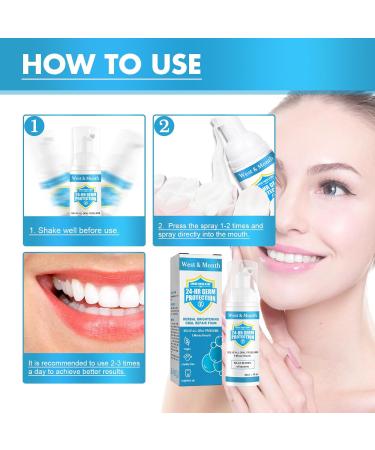 Jorondy Tartar Removal & Tooth Whitening Mousse Foam - Herbal Brightening Oral Repair (2PC) | Deep Cleaning Stain Removal - Buy Online on GoSupps.com