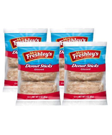 Mrs. Freshley's Donut Sticks: 36 Sticks Total (12 Packs of 3) - Pack of 2 - Buy Online on GoSupps.com
