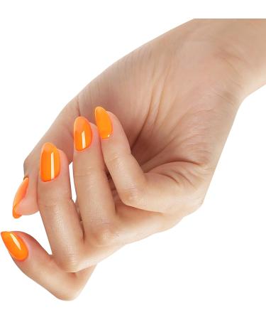 Bluesky Gel Nail Polish Orange Sorbet - Neon04 Bright Long Lasting Chip Resistant 5ml (Requires Drying Under UV LED Lamp) Neon Orange 5 ml (Pack of 1) - Buy Online on GoSupps.com