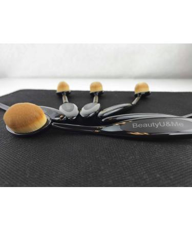 BeautyU&Me Oval Toothbrush Shaped Cosmetic Powder Cream Foundation Makeup Brush 1pc