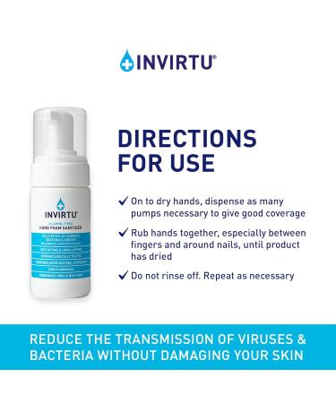 Byotrol INVIRTU Alcohol-Free Hand Foam Sanitiser - Fragrance-Free & Non-Taint | 100ml - Buy Online on GoSupps.com