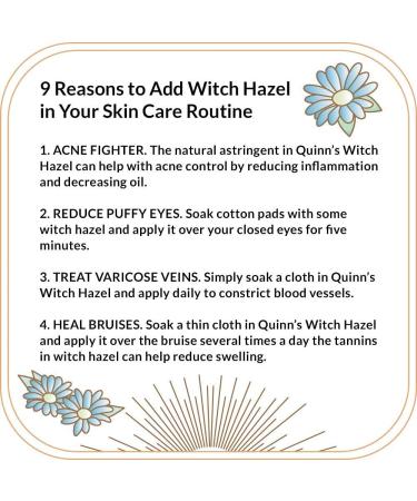 Quinn s Alcohol Free Witch Hazel Rose Petal 16 oz. & Quinn s Alcohol Free Witch Hazel Cucumber & Mint 16 oz. - Buy Online on GoSupps.com