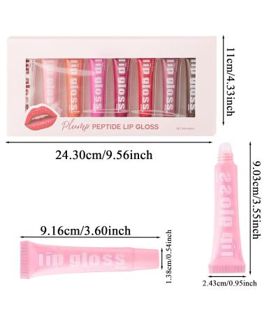 ccuzs Slim Design Moisturizing Lip Gloss Set Fruit Flavored Lip Oil Moisturizing Lip Gloss Lip Gloss Set for Plumping 10ml Each for Lips Indoor Outdoor Travel Multicolor - Buy Online on GoSupps.com