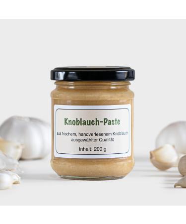 Garlic paste Seasoning paste made from fresh garlic 200 g