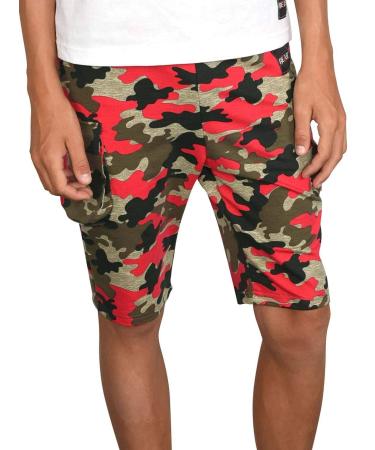 BEZLIT boys cargo shorts 30079 128-134 red-camouflage