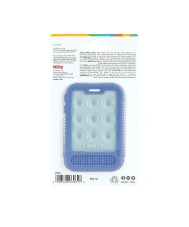 Nuby Baby Teething Toy - BPA Free Sensory Popper Cellphone - Blue - 3+ Months - Buy Online on GoSupps.com