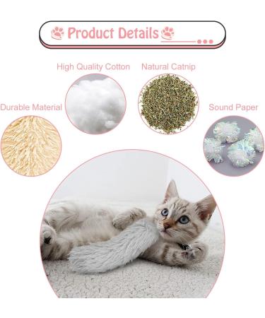 Fuyamp Catnip Pillow Set - 3 Interactive Cat Kick Toys for Hunting & Exercise - Plush Mint-Infused Cat Toys - Buy Online on GoSupps.com