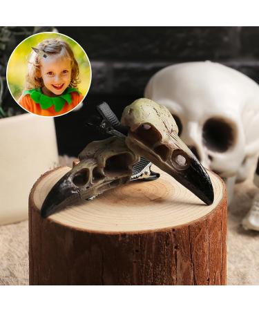 Other Festival Supplies Crow Skull Hairpin Gothic Wedding Halloween Party Hair Clip Novel Raven Skull Props Hair Jewelry for Women 1 count (Pack of 1) - Buy Online on GoSupps.com