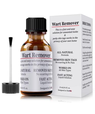 WABRINY Wart Remover Liquid Smoothes Skin Gentle Fast Acting Gel Wart Removal for Plantar Wart Flat Warts and Corns