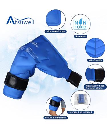 Atsuwell Shoulder Ice Pack - Cold Therapy for Rotator Cuff Injuries & Pain Relief - Buy Online on GoSupps.com