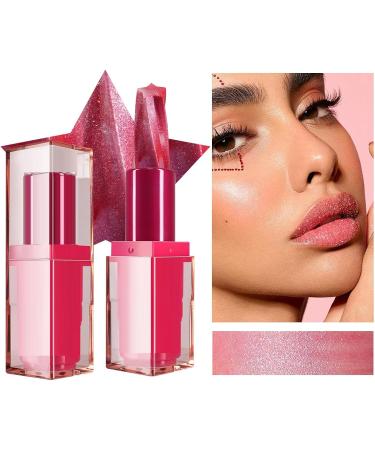 glitter red lipstick long lasting lipstick moisturizing lip balm waterproof cosmetics long lasting lipstick for parties - Buy Online on GoSupps.com