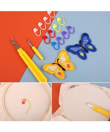 59 Pcs Punch Needle Set for Embroidery Beginners - Includes Punch Needles, Seam Ripper, Scissor, Measure Tape, and More for DIY Sewing Projects - Buy Online on GoSupps.com