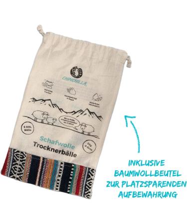 Chinchilla Wool Dryer Balls | Handmade in Nepal | Sustainable Plastic-Free Tumble Dryer Balls for Fluffy Laundry - Buy Online on GoSupps.com