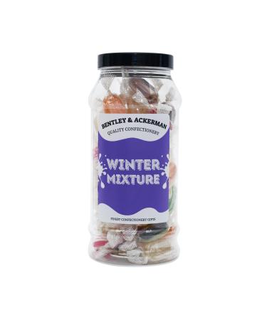 Winter Mixture (460g) Original Festive British Boiled Sweets in a Gift Jar By Bentley & Ackerman's Sweet Shop. - Buy Online on GoSupps.com