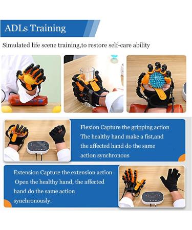 Finger Hand Training Device Rehabilitation Robot Gloves Stroke Hemiplegia Rehabilitation Training Equipment Finger Straightening Brace Guard Protector for Hand Righthand 12age(child) - Buy Online on GoSupps.com