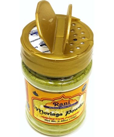 Rani Moringa Powder (Drumstick Powder) 2.46oz (70g) PET Jar 100% Natural | Vegan | Gluten Friendly | Non-GMO | No Colors | Indian Origin - Buy Online on GoSupps.com